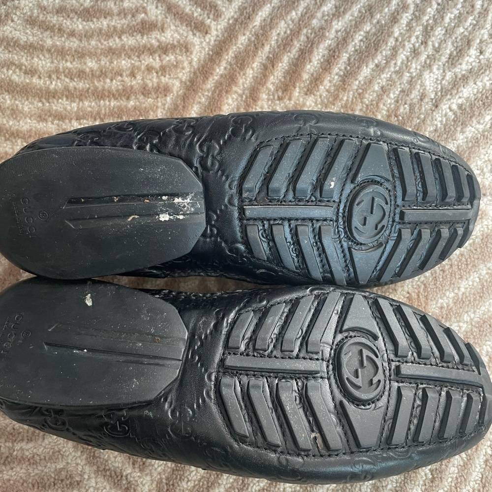 Gucci Black Loafers Slip-On Elegance - Picture 6 of 15